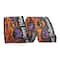 Reliant 2.5" x 10yd. Orange & Purple Spooky Halloween Jack-o-Lantern Wired Ribbon